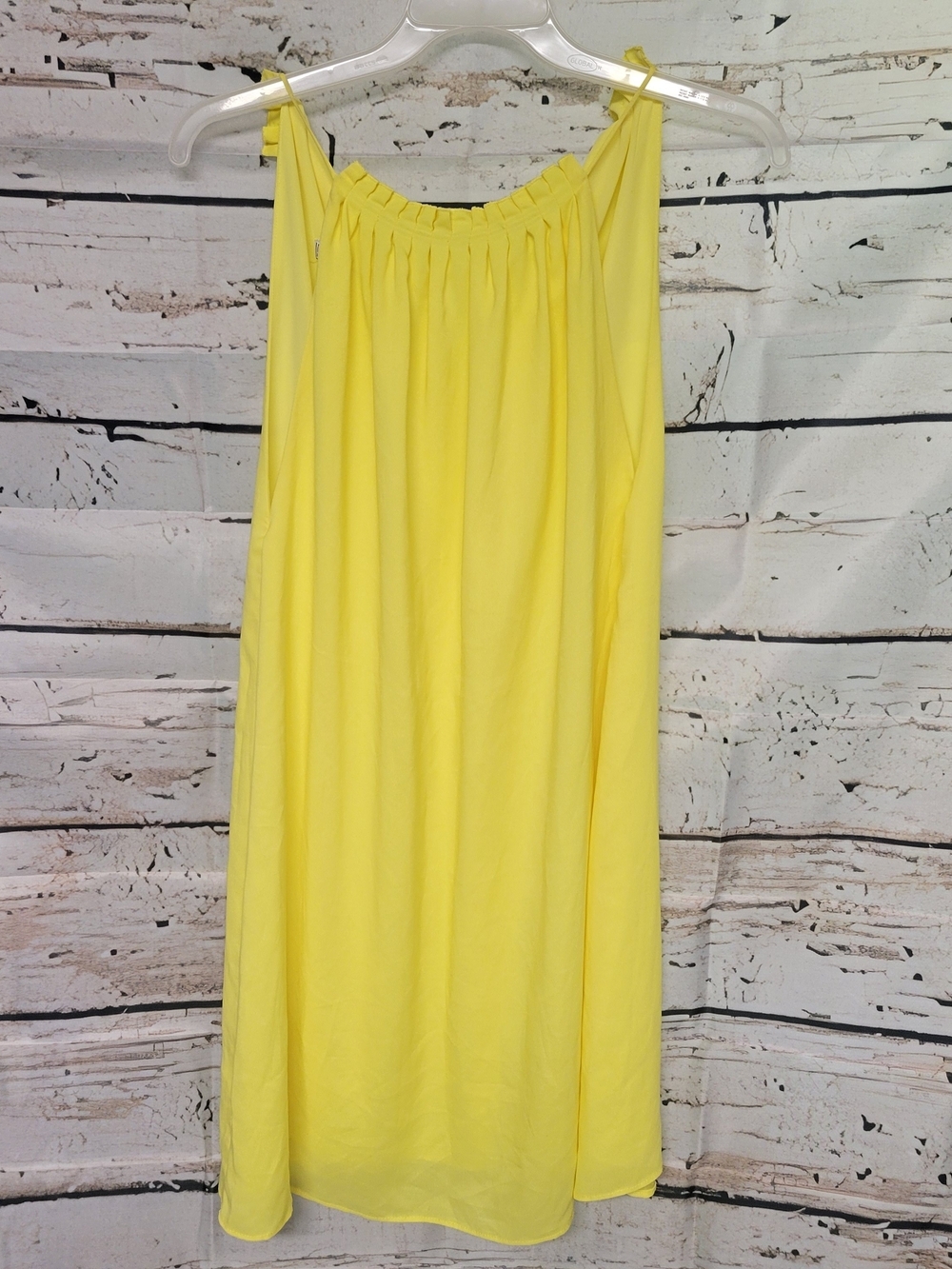 MNG Suit Yellow Sleeveless Shift Dress Size 6